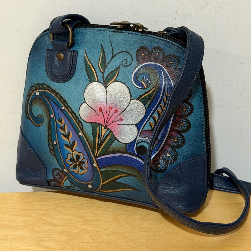 Anna by Anuschka Small Multi Compartment Zip-Arou… - image 2